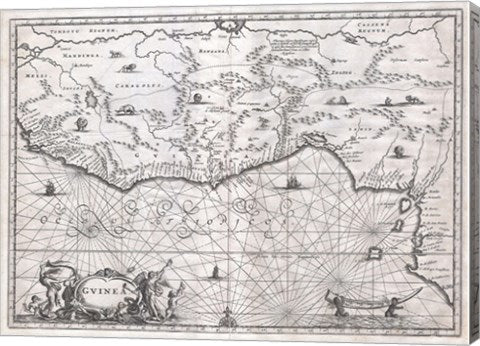 1670 Ogilby Map of West Africa