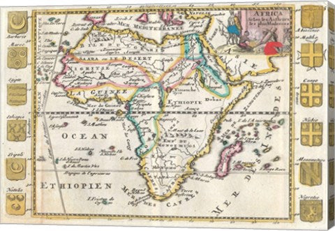 1710 De La Feuille Map of Africa