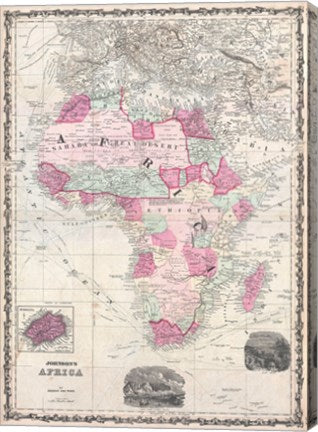 1862 Johnson Map of Africa