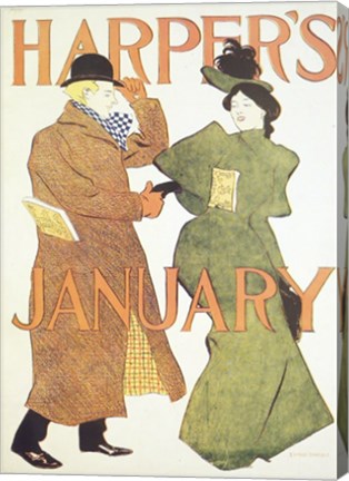 Brooklyn Museum Harper's Poster January 1895  Edward Penfield