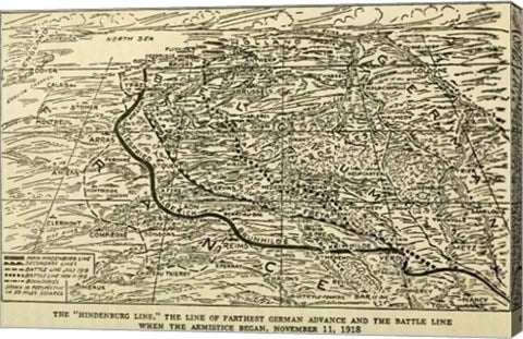 Hindenburg Line Map SGW Vol. VIII