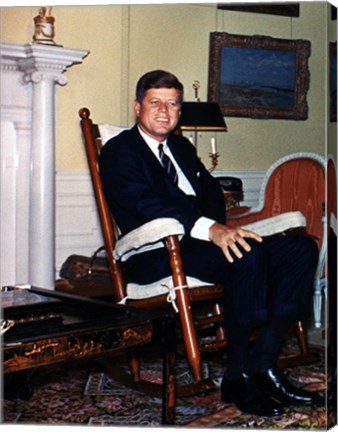 JFK in Yellow Oval Room 1962