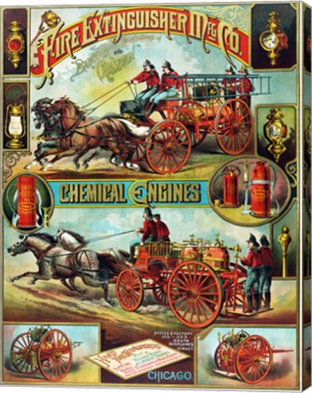 Fire Extinguisher Mfg. Co., Advertising Poster, ca. 1890