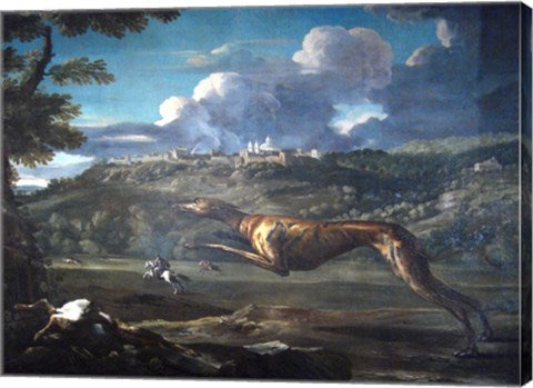 Pace, Michelangelo, Greyhound, rabbit, and the Castle of Ariccia