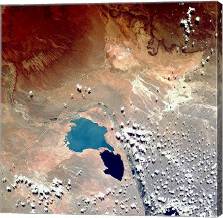 Cerros Colorados Argentina from Space Taken by Atlantis