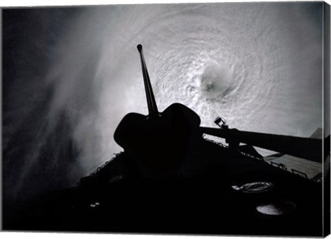 Orbiter Columbia Passes Over the Eye of Typhoon Owen