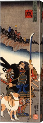 Dog Hata Rokurozaemon with his dog