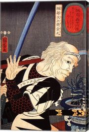 Horibe Yahei Kamaru parrying a spear thrust