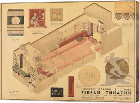 Circle Theatre isometric drawing 1932