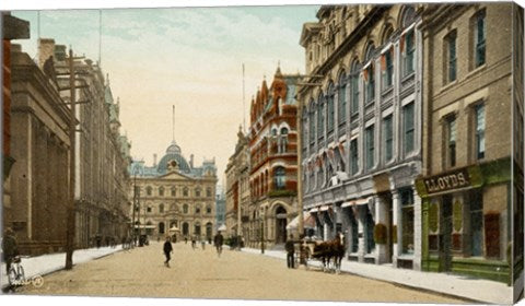 Postcard of Toronto street and post office, Toronto, Canada