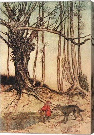 Little Red Riding Hood II by Arthur Rackham