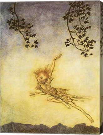 Puck, a Sprite by Arthur Rackham