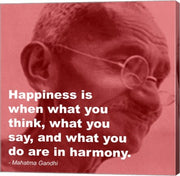 Gandhi - Happiness Quote