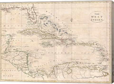 1799 Clement Cruttwell Map of South America