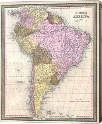 1850 Mitchell Map of South America - Geographicus