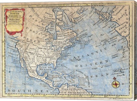 1747 Bowen Map of North America