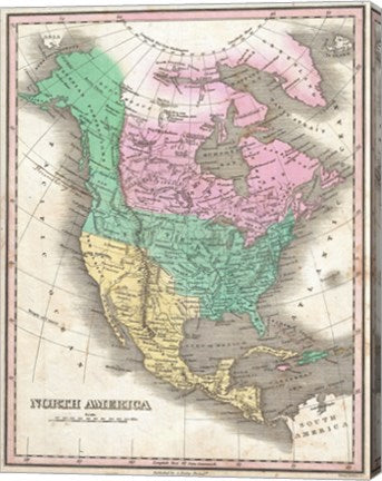 1827 Finley Map of North America