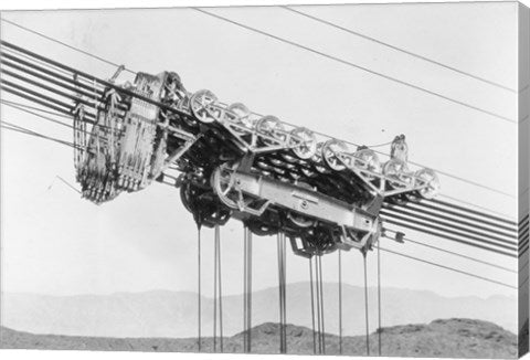 Detail of carriage of permanent 150-ton cableway at Boulder Dam