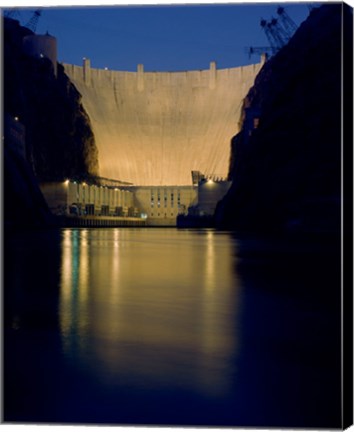 Hoover Dam at night