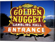 Golden Nugget historic casino sign in the Neon Boneyard, Las Vegas
