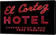 Historic El Cortez Hotel neon sign, Freemont Street, Las Vegas