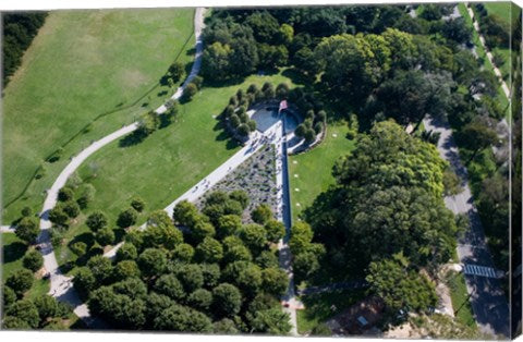 Ariel view of the Korean War Monument