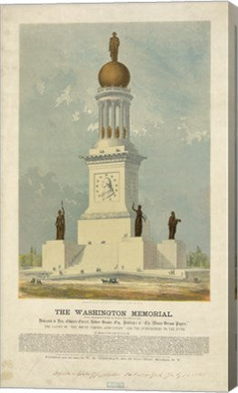 Original concept for the Washington Monument