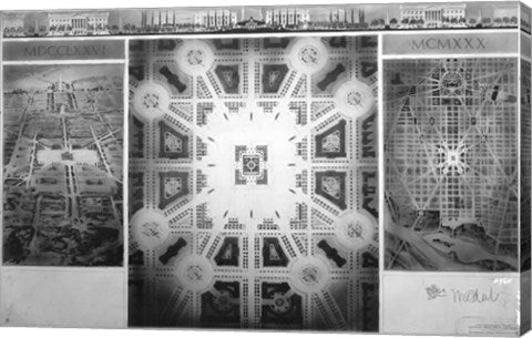 Proposed drawing for Independence Square, Washington Memorial III