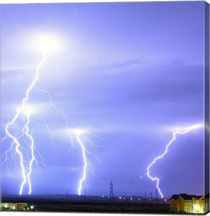 Lightning over Oradea Romania