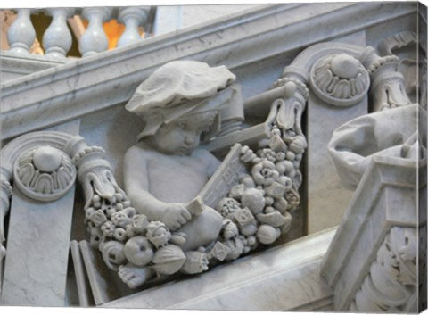 Library of congress architecture detail child reading