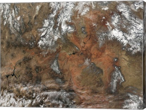 Grand Canyon satellie view from space