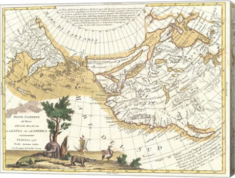 1776 Zatta Map of California and the Western Parts of North America