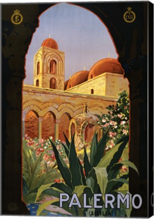 Palermo, travel poster 1920