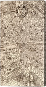 Plan de la Ville de Paris, 1715 (M) by Nicolas De Fer