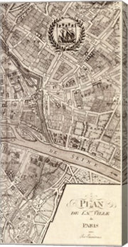 Plan de la Ville de Paris, 1715 (R) by Nicolas De Fer