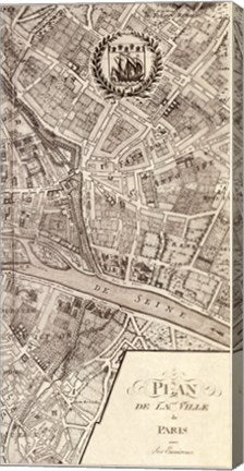 Plan de la Ville de Paris, 1715 (R) by Nicolas De Fer