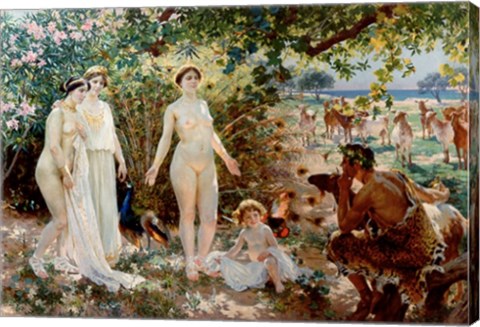 Judgment of Paris he goddesses Athena, Hera and Aphrodite