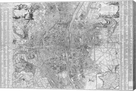 Jaillot map of Paris 1762