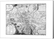 Plan de Paris - black and white