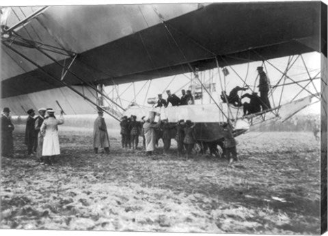 Zeppelin Landing in Presence of Count Zeppelin and Crown Prince