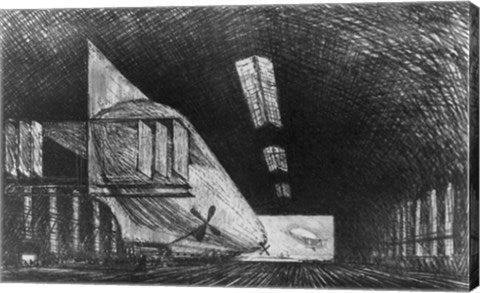In the Zeppelin Shed, Leipzig