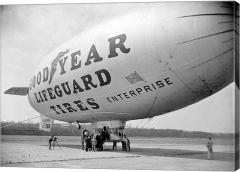 Goodyear Blimp at Washington Air Post, 1938