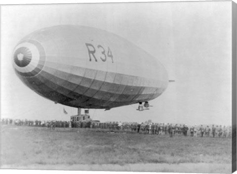 Landing of British Dirigible R-34 at Mineola, Long Island, N.Y.