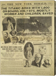 New York Herald front page about the Titanic Disaster