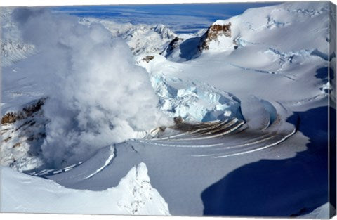 Fumarole on Mount Redoubt, Alaska, USA
