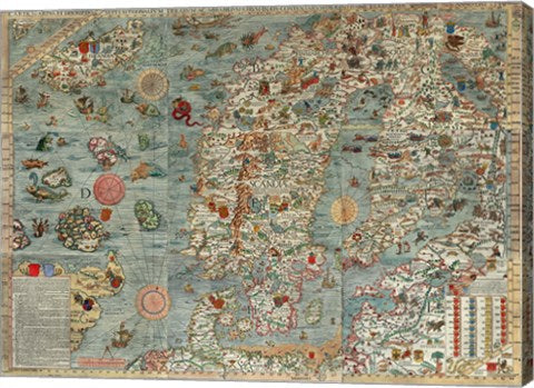 Carta Marina, Map of Scandinavia