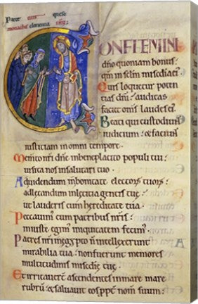 Initial C from 105th Psalm In Albani Psalter