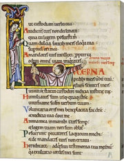 Initial L from Psalm 118, verse 109th In Albani Psalter