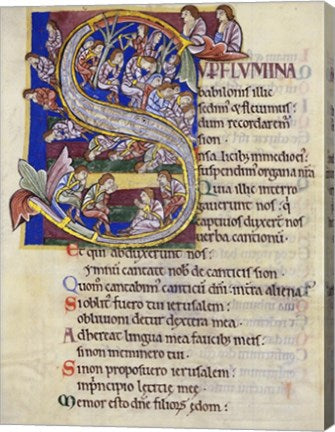 Psalm 136,  Initial S In Albani Psalter