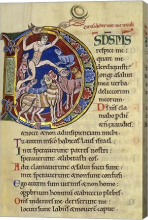 Psalm 136, Initial D In Albani Psalter